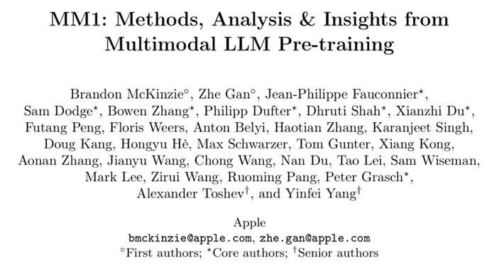 图片[1]-葫芦娃AI-一起学AI华人作者主导的苹果新大模型MM1巨头厮杀：展现300亿参数、多模态和MoE架构的力量-葫芦娃AI-一起学AI葫芦娃AI